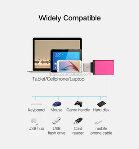 自定义徽标OEM USB3.0母头到USB3.1 Type-C公头OTG适配器转换器 - Product Image 3