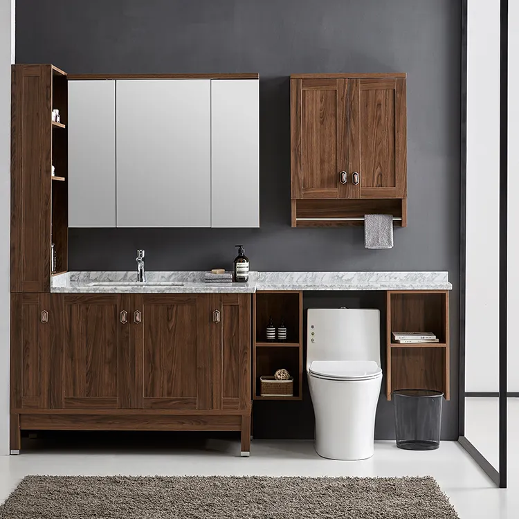 Contemporary large tall bathroom storage cabinet toilet vanity cabinet