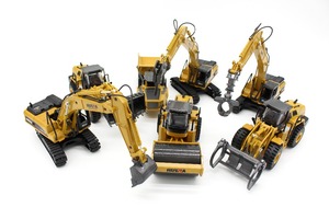 HUINA 1712 1:50ダイキャストスタスティックエンジニアリングモデルダンプトラック玩具 - Product Image 3