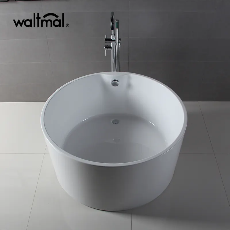 hot selling removable acrylic small round 1 person bathtub