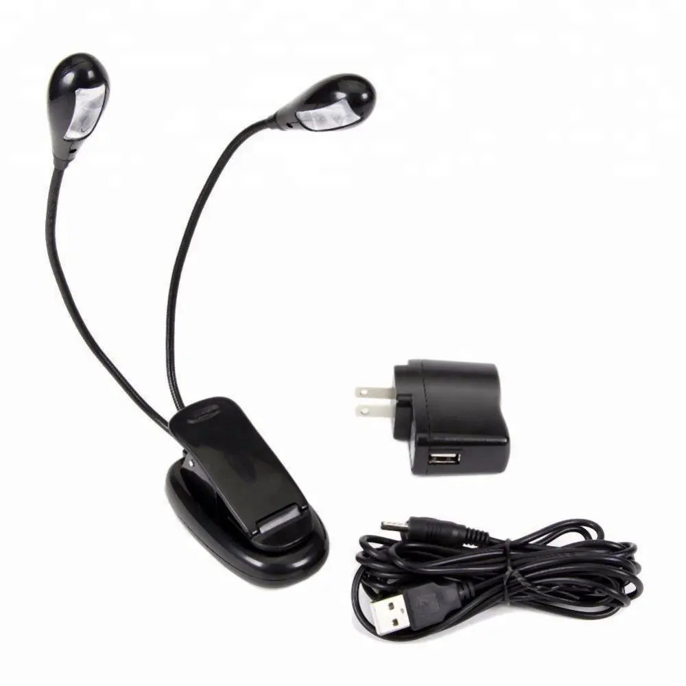 Ad alta potenza ricaricabile Flessibile led clip on libro di lettura alimentato a batteria luce del libro