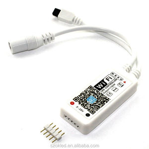 RGB Magie Hause Wifi LED RGB Controller DC12V Mini Wifi + 24 Schlüssel Ir-fernbedienung Controller für RGB LED Streifen