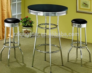 3 Pieces <strong>Counter</strong> Height bar <strong>Table</strong> Set <strong>with</strong> 2 bar Stools - Product Image 2