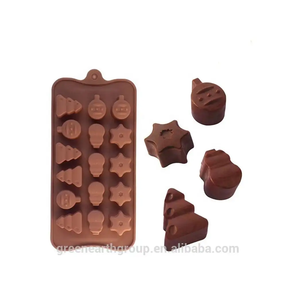 GreenEarth esnek kalıplama şeker silikon DIY Mini 3D çikolata yapma kalıp