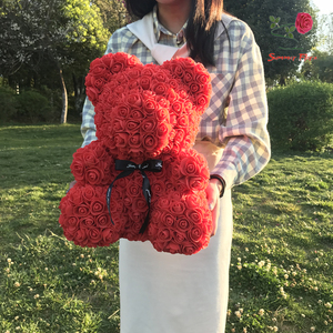 Yunnan üst satıcı parti malzemeleri için PVC hediye kutusu ile 2024 teddy gül ayı - Product Image 1