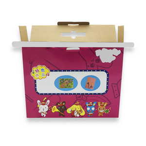 Free Dieline <strong>Design</strong>&amp;free <strong>Plain</strong> Sample ! Corrugated Cardboard Printed <strong>Box</strong> with Handles - Product Image 3