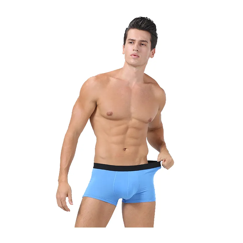 Cuecas boxer feitas sob encomenda, meninos adolescentes 95% lente modal corte de moda cueca boxer