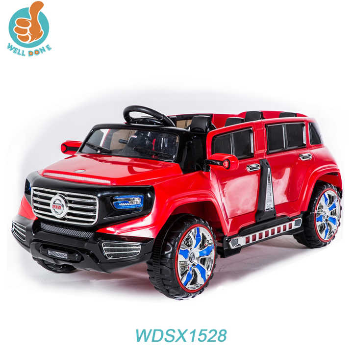 WDSX1528 Heißer Kinder Elektroauto 4-Sitzer mit 12V Batterie und einstellbarer Musik