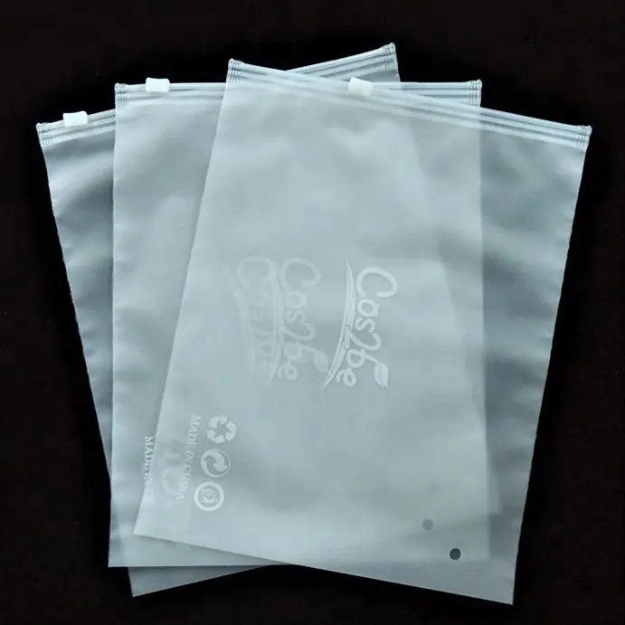 フロスト透明防塵防水バッグ空気穴ジッパービニール袋