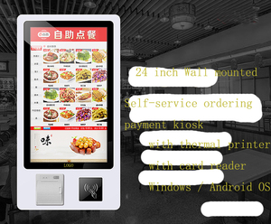 Restaurant WIFI <strong>Network</strong> 24&quot;inch <strong>LCD</strong> Food Ordering Machine Self-Service Touchscreen Payment Kiosk with POS and Printer - Product Image 3