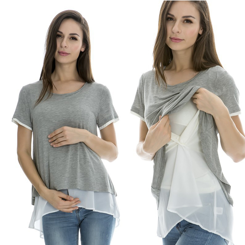 Manches courtes gris