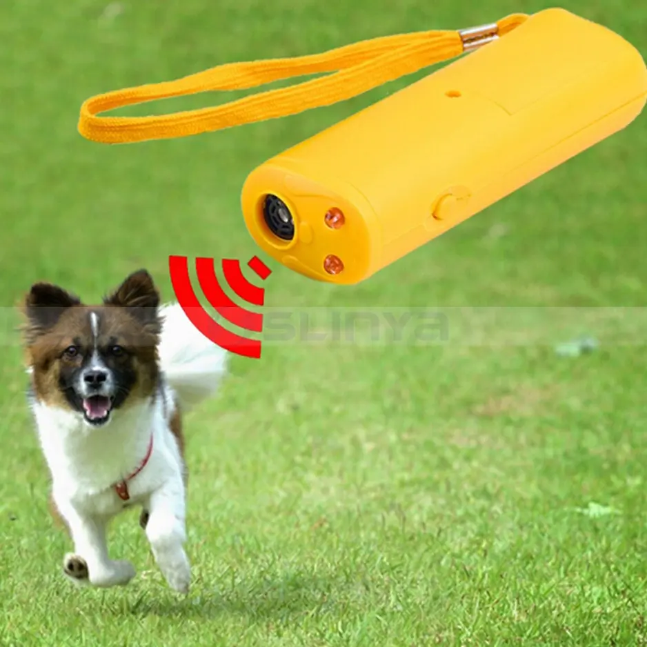 נגד נביחות LED אולטרה סאונד כלב Repeller בקרת מכשיר אימון
