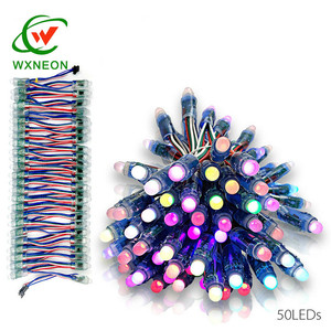 RGB LED Pixel Licht LED String 12mm Voll farbe RGB LED Pixel Modul Licht Mit IC DMX512