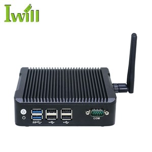 24時間年中無休の操作用の小型コンパクトボックスミニPC IntelN3700ファンレスベアボーンシステムnano mini computer linux with 2 * HD 6 * USB RS232 - Product Image 6