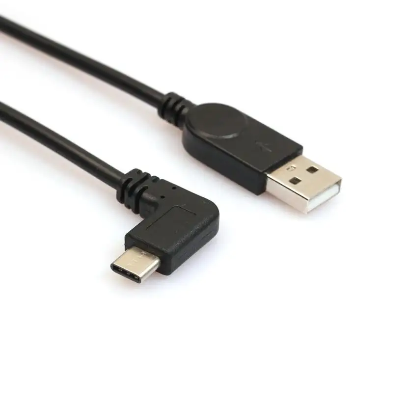 USB-C de ángulo recto USB 3,1 tipo C macho, Cable cargador de datos para Google Neus 6p Letv 1S B3120, gran oferta