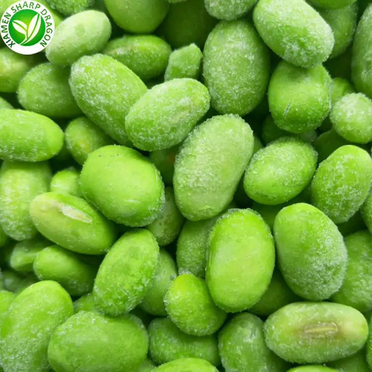 ถั่วเหลืองธรรมชาติออร์แกนิกที่ดีที่สุด iqf แช่แข็งปอกเปลือก Edamame เปลือกเปลือกในฝักเมล็ดถั่วเหลืองไม่มีเปลือกในถุงเก็บความเย็นจำนวนมาก