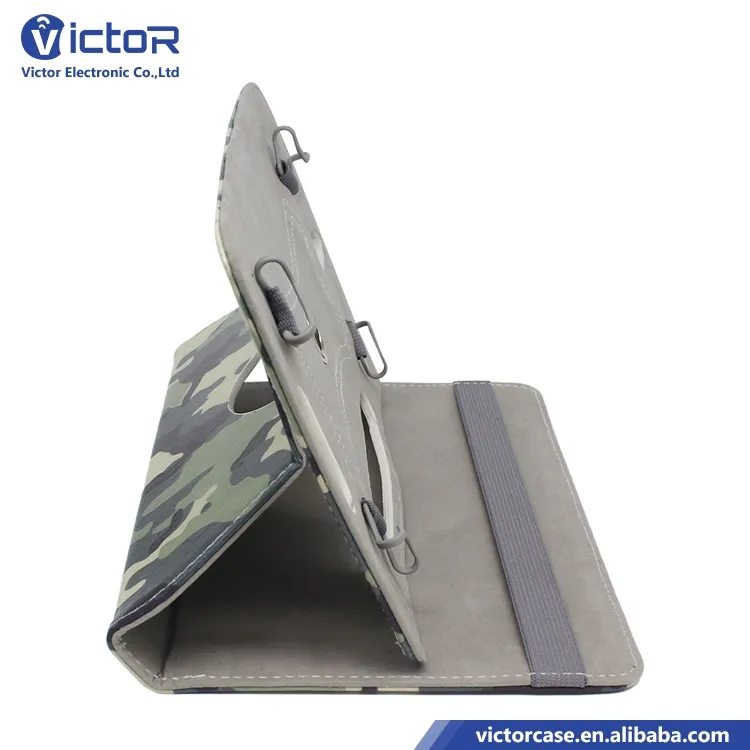 Victor cantão fábrica atacado camuflagem capa de couro universal tablet 7 "polegadas para kindle fire