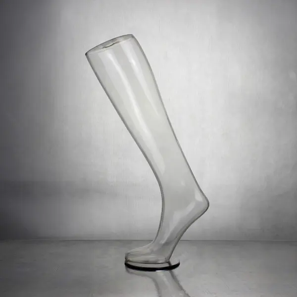 Mannequin transparent pour pied, chaussettes, à vendre, 1 pièce