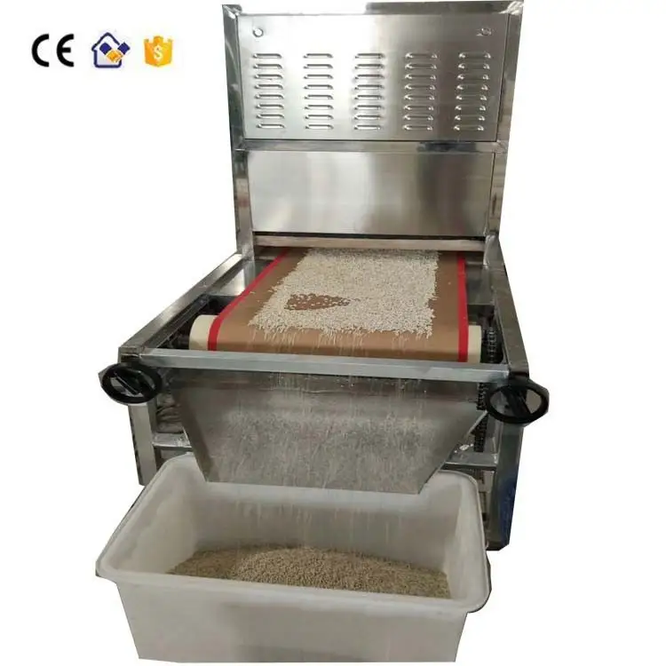 Belatung pengering sterilisasi/belatung pengeringan mesin/jenis conveyor belt belatung terowongan microwave oven