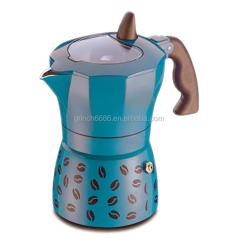 Itop Moka — machine à café, Pot en acier inoxydable pour cuisinière à gaz ou électrique, 6 tasses, modèle italien