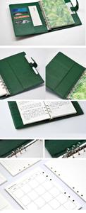 Organizador de cierre magnético de cuero de lujo para negocios, cuaderno planificador con lazo para bolígrafo, cuadernos de 6 anillas de hojas sueltas - Product Image 6