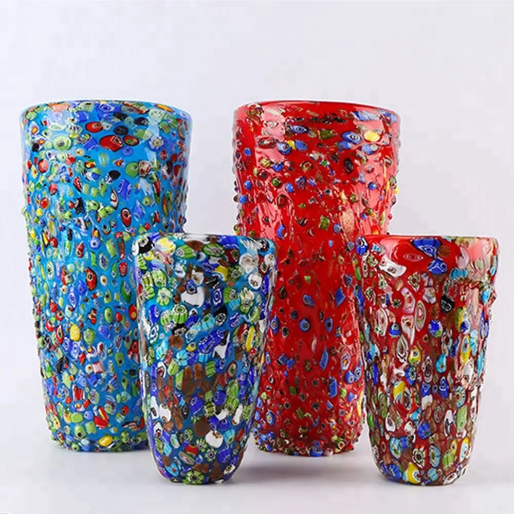 Commercio all'ingrosso red decorazione della casa vasi di cristallo
