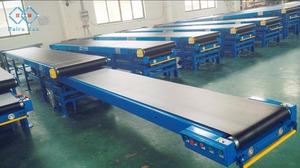 Shuangqi Drawer Belt Conveyor <strong>Loading</strong> <strong>Unloading</strong> Box Carton Bags Onto Tuck/<strong>container</strong> Transfer Conveyor Material Transport Steel - Product Image 5