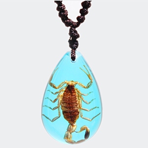 QNC-08 Giả Trang Sức Ý Nghĩa Mặt Dây Chuyền Dây Chuyền Amber Water Drop Necklace - Product Image 1