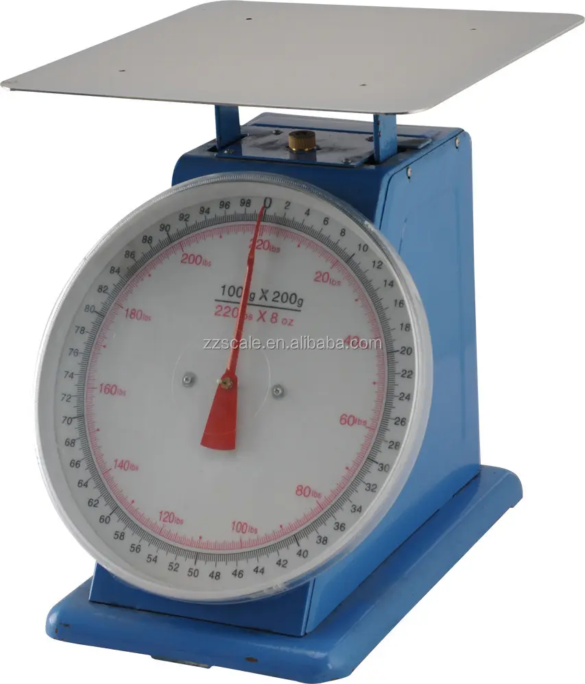 60/100/150 KG Flat Stainless Plate Spring Mechanical Weighing Scale