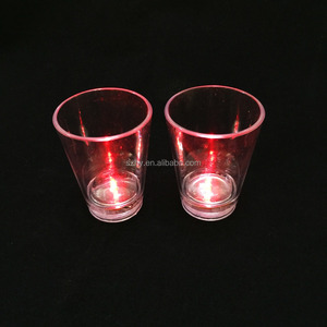 50ml <strong>Led</strong> Flashing Plastic Shot <strong>Glass</strong> with Water Activated