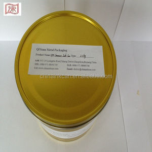 2.5千克 3 件金黄色普通包装墨水罐，用于胶印油墨