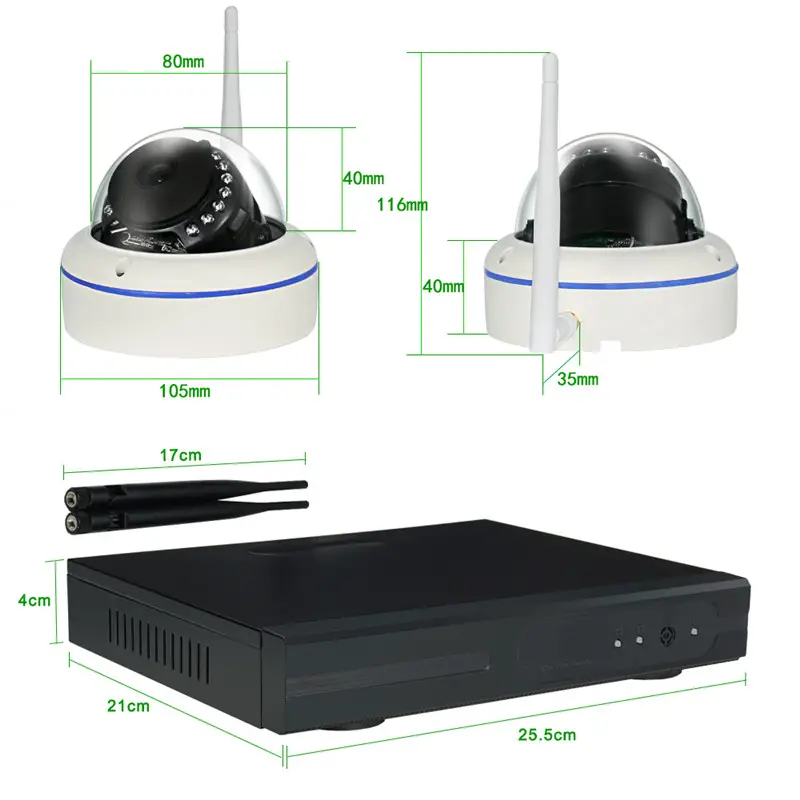 XONZ Giám Sát CCTV IP Camera Hệ Thống Báo Động Với Wifi NVR Bộ Dụng Cụ