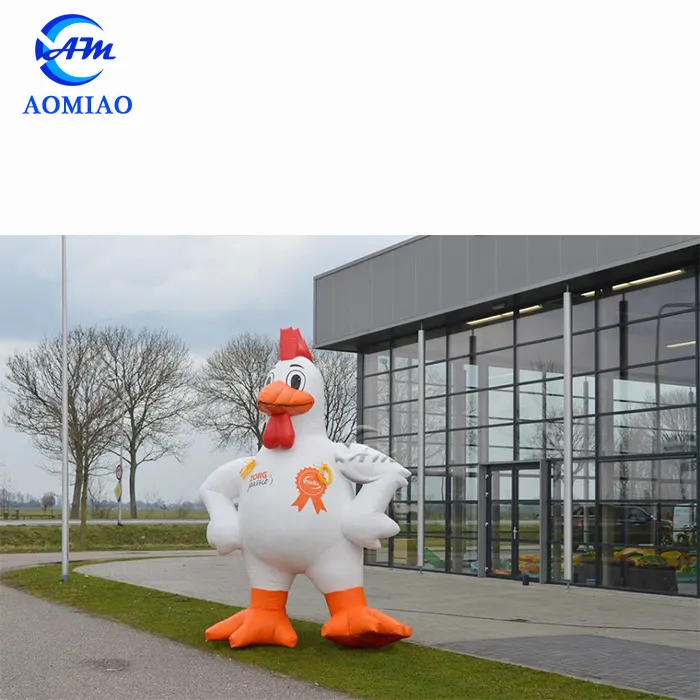 White color inflatable chicken costume, giant inflatable chicken for sale