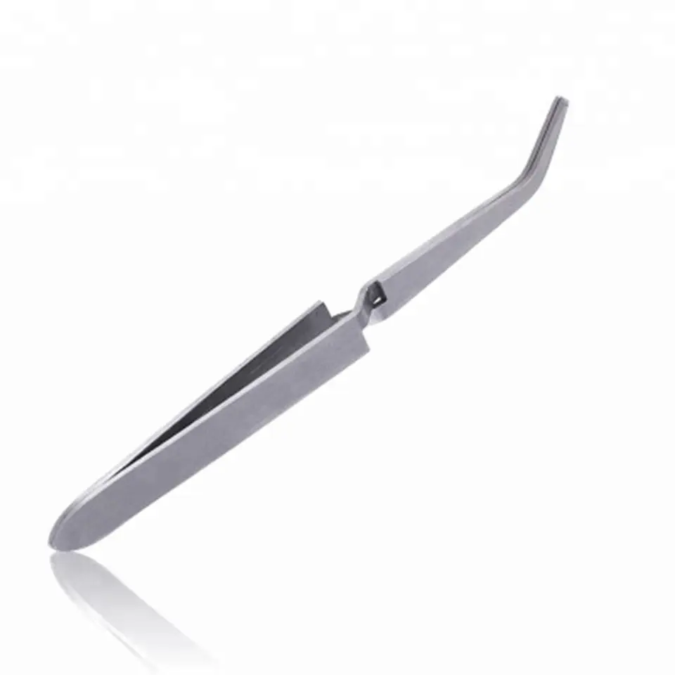 Professional High quality Curved Stainless Steel Nail Tweezer X style Tweezer Makeup Tool