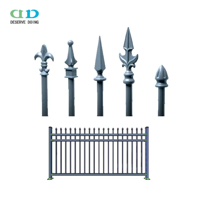 Harga Grosir Pemasok Pagar Logam/Desain Batang Gerbang Besi/Sistem Pagar Keamanan Tinggi untuk Penggunaan Sehari-hari