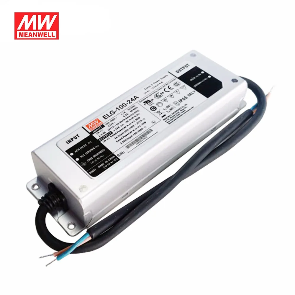 70W 90W 100W 24Vdc 36v 48v Constant Voltage Constant Current MeanWell LED Driver PWM DALI Timer 0 10V Dimmable LED Power Supply