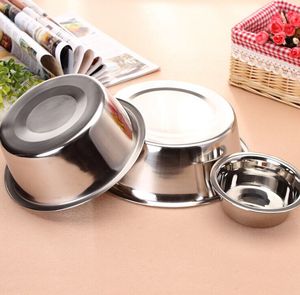 Redonda de Aço Inoxidável de Tamanho médio Pet Tigela de Comida Tigela Gato Cão - Product Image 4
