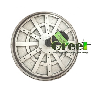 15kW düşük RPM eksenel akı çekirdeksiz kalıcı mıknatıslı jeneratör dikey rüzgar türbini - Product Image 5