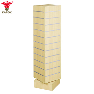 Kapok Panel özel marka mağaza erkekler benzersiz mekanik dosya ahşap ekran standları raf dolabı vitrin depolama giysi için - Product Image 3