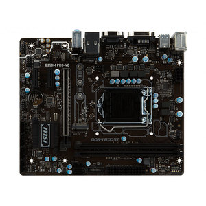 MSI B250M PROVDは、LGA1151ソケット用の32 GBDDR4メモリサポート7番目/6番目のIntel Core/PentiumCPUを備えたMATXゲーミングマザーボードを使用しました