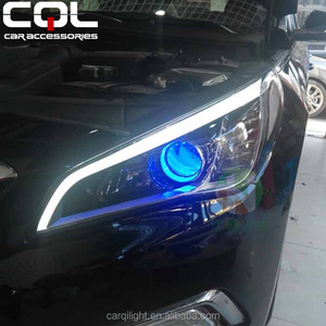 CQL 360 Degree <strong>Flash</strong> LED Demon Eye COB Angel Eye Modified Car Headlights Dual Light Lens <strong>2.5</strong> &quot;3&quot; General Purpose - Product Image 6