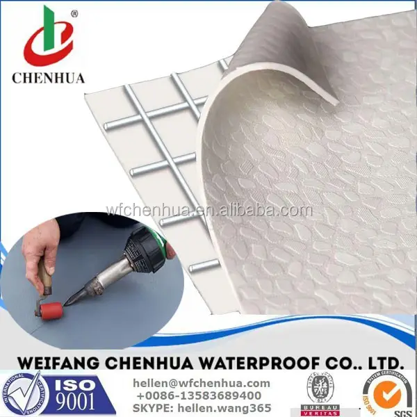 PVC waterproofing plastic membrane  PVC membrane sheet  PVC plastic sheet for waterproofing