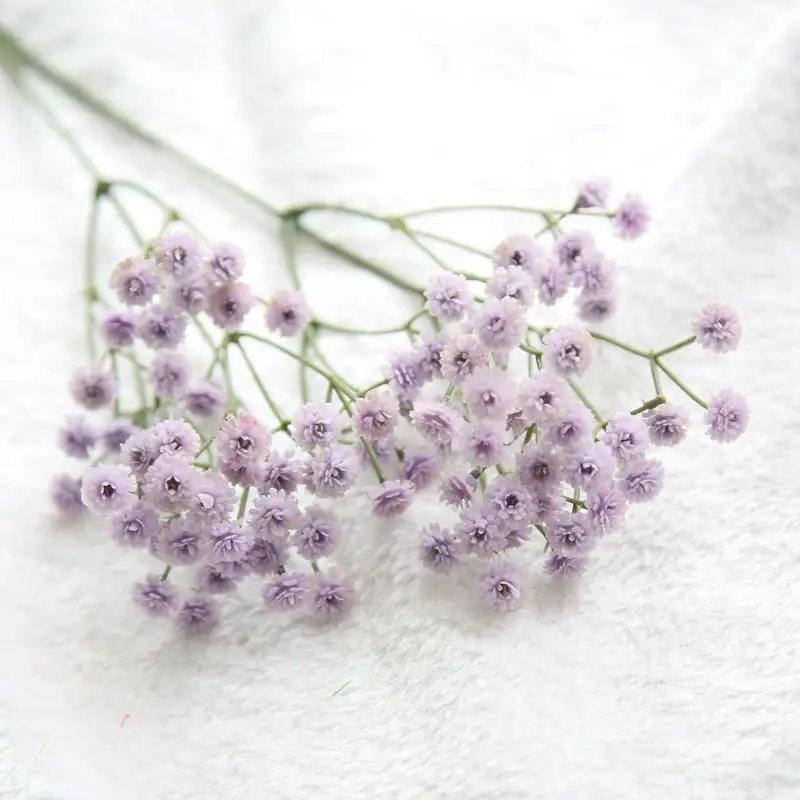 Flores decorativas de látex para bebé, respirador con tacto real de plástico, para boda y hogar, novedad