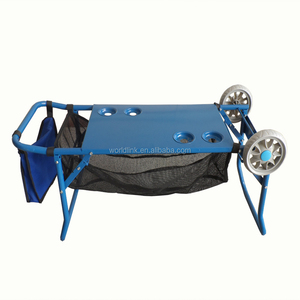 Portable Heavy Duty Load Stainless Steel Beach <span class=keywords><strong>Cart</strong></span> Table