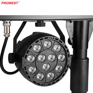 48Pcs 1W <span class=keywords><strong>LED</strong></span> Par Can Light set RGBW <span class=keywords><strong>LED</strong></span> Bar Stage Light con supporto triangolare telecomando per Party Light Disco Bar