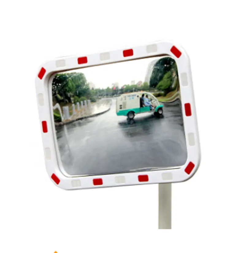 Acrylic Parking Driveway Exit Mirror Rectangular Traffic Convex Mirror