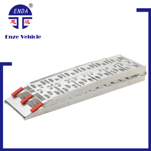 89''Aluminum Plate Fold ATV Loading <strong>Ramp</strong> 680kg Pair Lawnmower Truck Trailer - Product Image 4