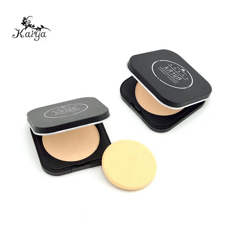 OEM Vegan Face Setting Powder Make-up Aufhellen der Haut Verbergen Sie die Poren presse Kompakt pulver Öl kontrolle Make Up Foundation und Puder