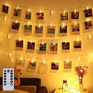 30/40/50 Blinkender LED-Clip auf Lichts eil Licht clips Fotoclip LED-Lichterkette <span class=keywords><strong>Remote</strong></span>-<span class=keywords><strong>Timer</strong></span> für Schlafzimmer Dekorieren