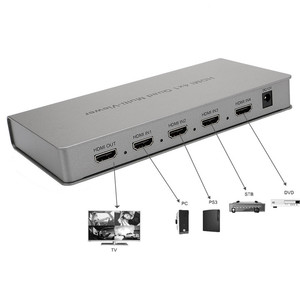 Multivisor Quad HDMI, conmutador de salida HD, interruptor HDMI, Full HD, 1080p, 4x1, Control IR, 4 en 1, convertidor de salida - Product Image 4